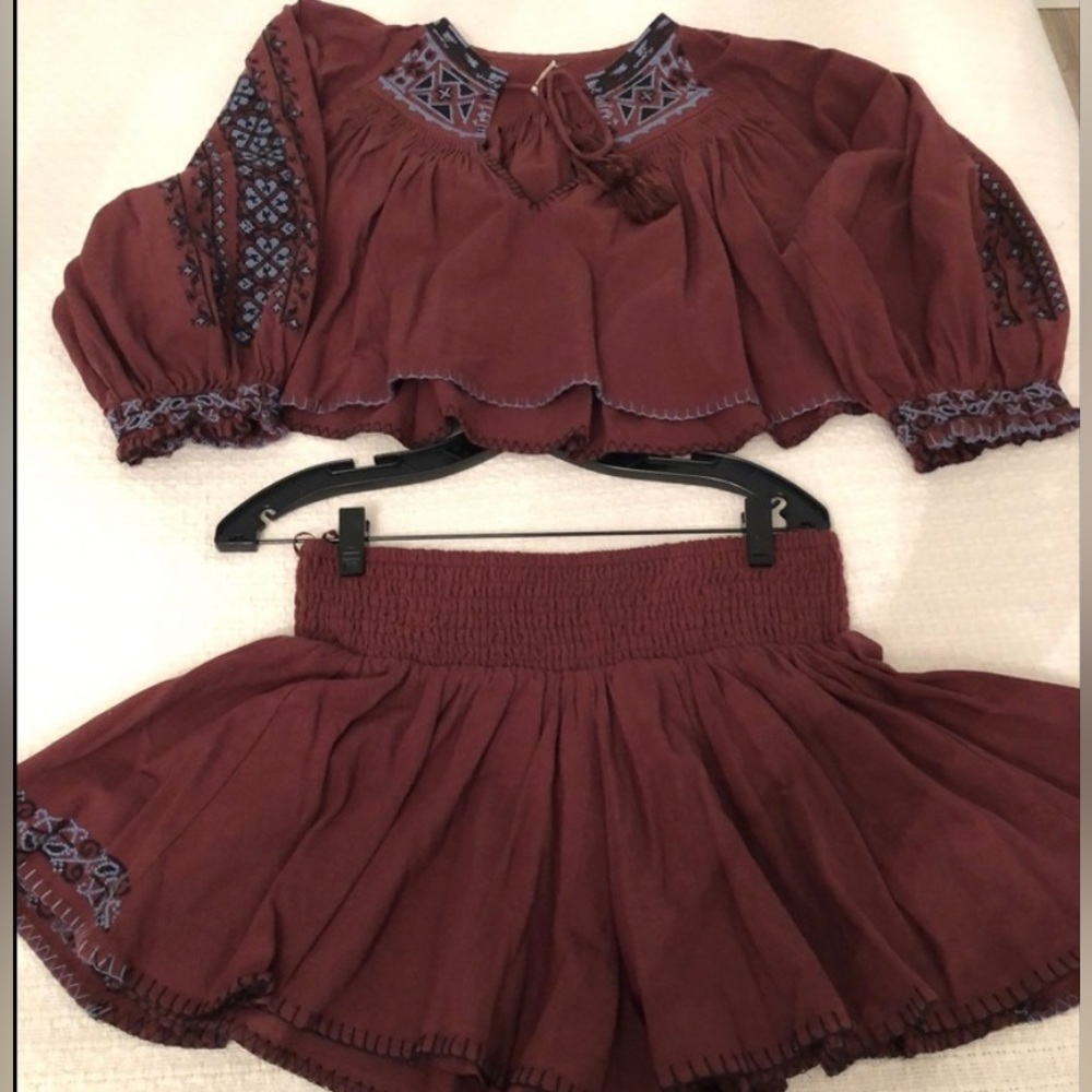 Free People Boho Short-Set